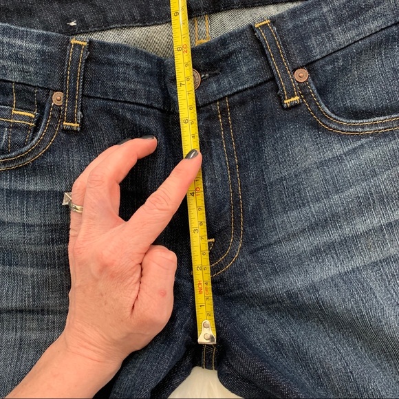 NWOT 7 For All Mankind Dark Wash A Pocket Jeans - Picture 5 of 6